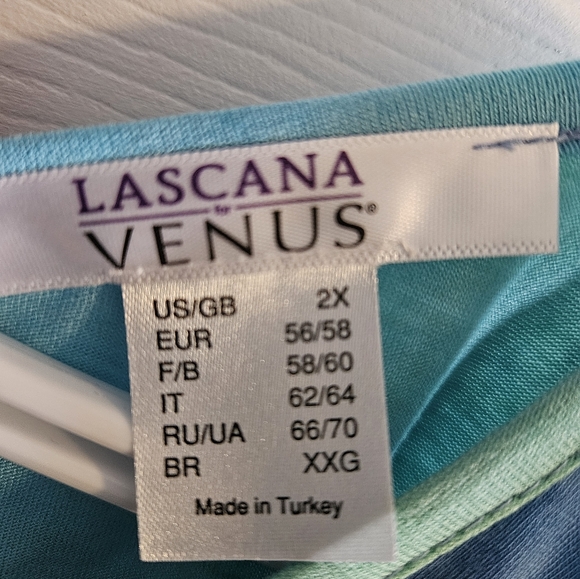 2X tie-dye Venus cold-shoulder top - Picture 5 of 11